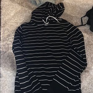 Black and white hoodie